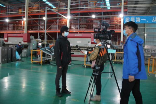 刘子尧副总经理接受媒体关于企业复工情况的采访