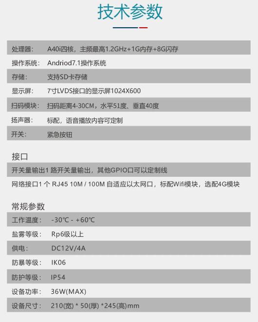 技术参数