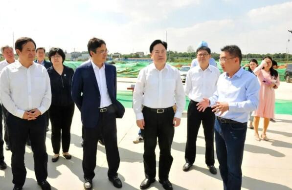 常州市市长陈金虎一行调研江苏国强新厂区