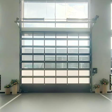 工业透明分段高架门