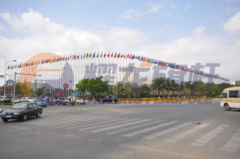 海南三亚美丽之冠旗杆案例 - 中出网-智能出入口与停车充电门户