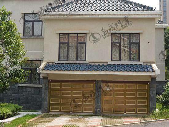 实木铝合金车库门