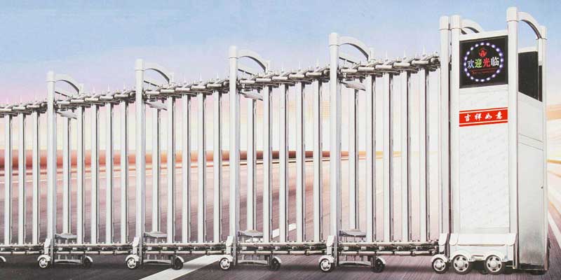 LF-011不锈钢电动伸缩门