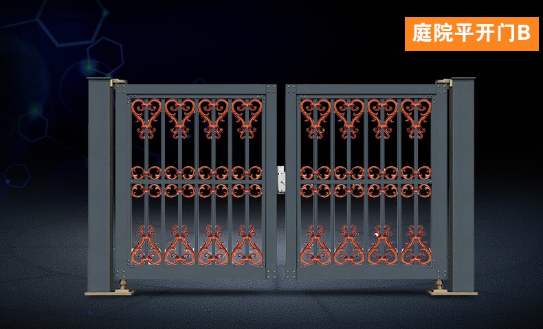 别墅庭院平开门B