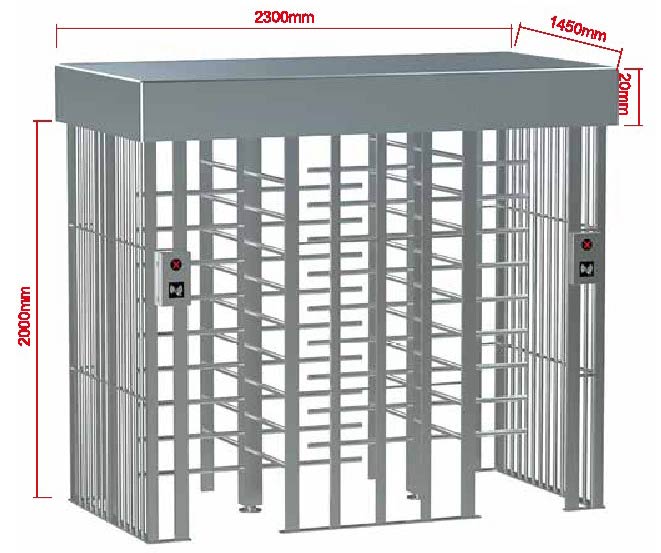 双门全高十字转闸