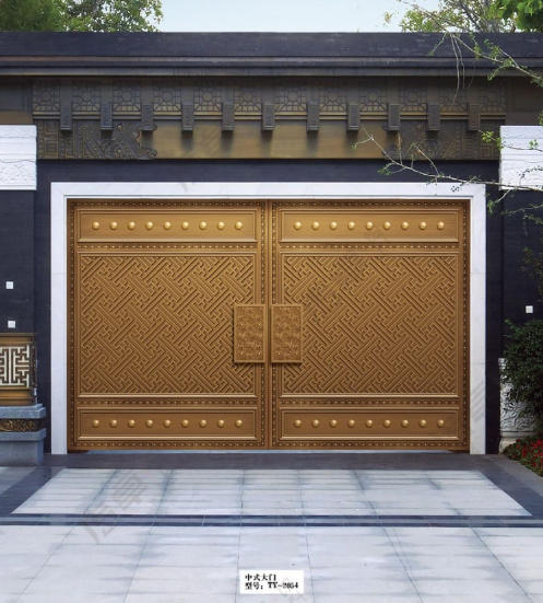 铝艺精铸庭院门系列-中式大门TY-2054