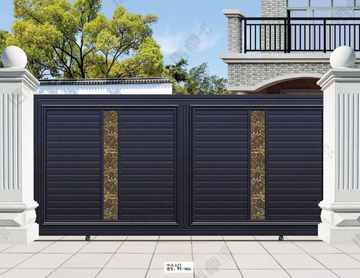 铝艺精铸庭院门系列-中式大门TY-2055