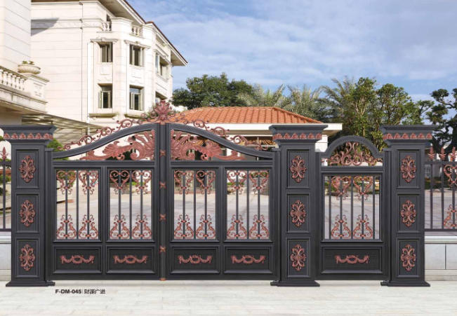 别墅大门豪华铝艺庭院门F-DM-047