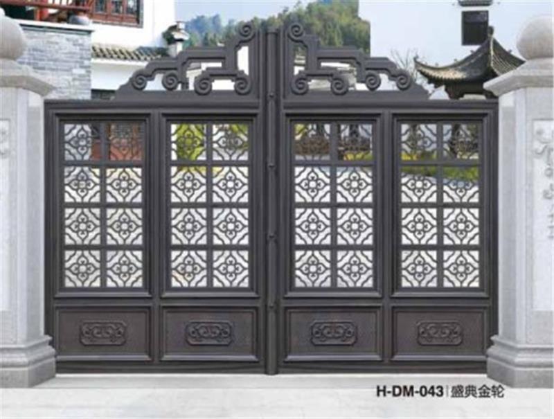 别墅大门豪华铝艺庭院门H-DM-0043