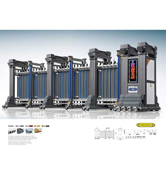 门之魂KS188灰色电动门