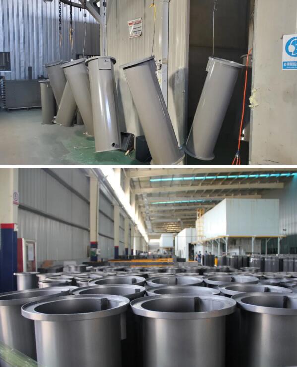 升降柱柱体采用机器人焊接