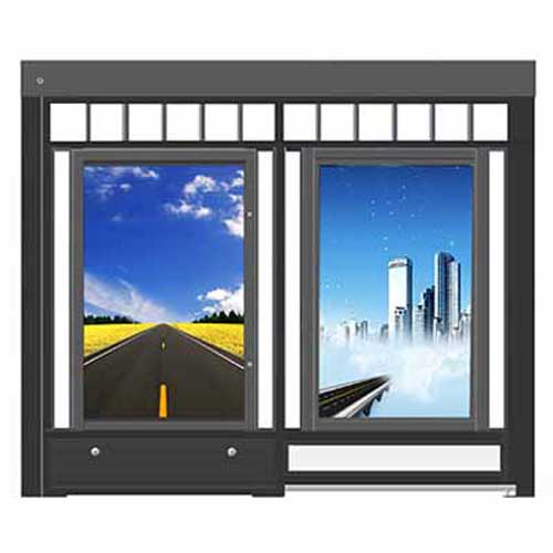 人行通道有轨平移广告门