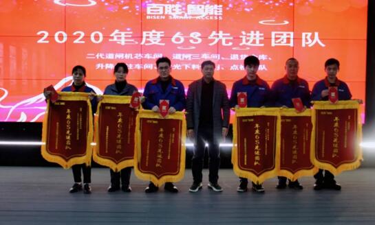 获奖团队：二代道闸机芯车间、道闸三车间、升降地柱车间、激光下料车间、点检团队、退货仓库