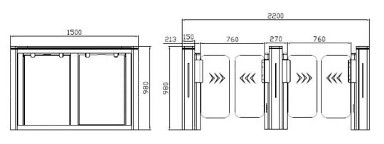BS-BZ09 智能通道闸