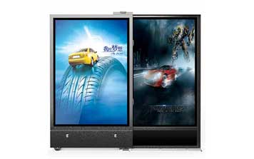 人行通道无轨平移广告门