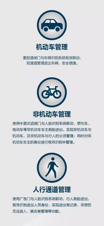 机动车道、非机动车道、人行通道