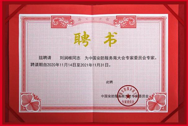 中国安防服务商大会专家委员会专家