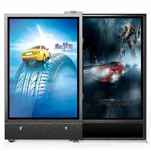 人行通道无轨平移广告门