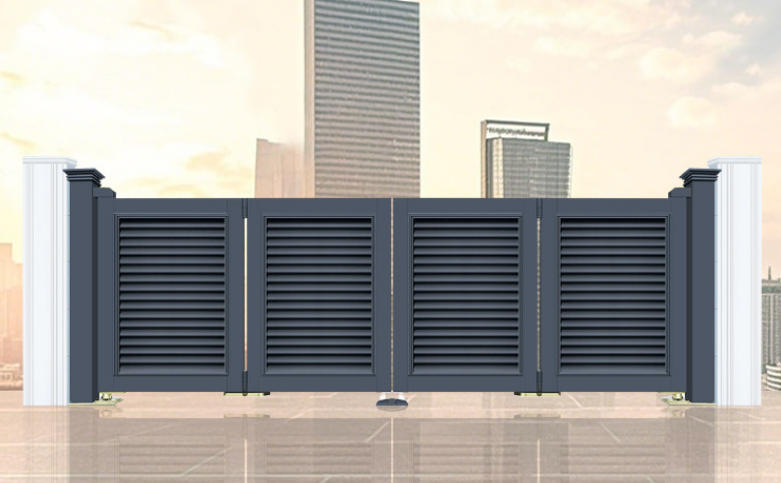 不锈钢电动伸缩门工厂学校单位小区电动伸缩大门收缩门自动大门