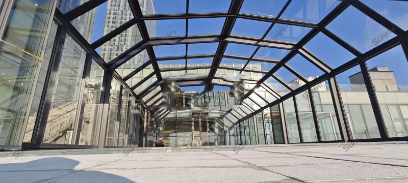 青岛银行总部移动阳光房