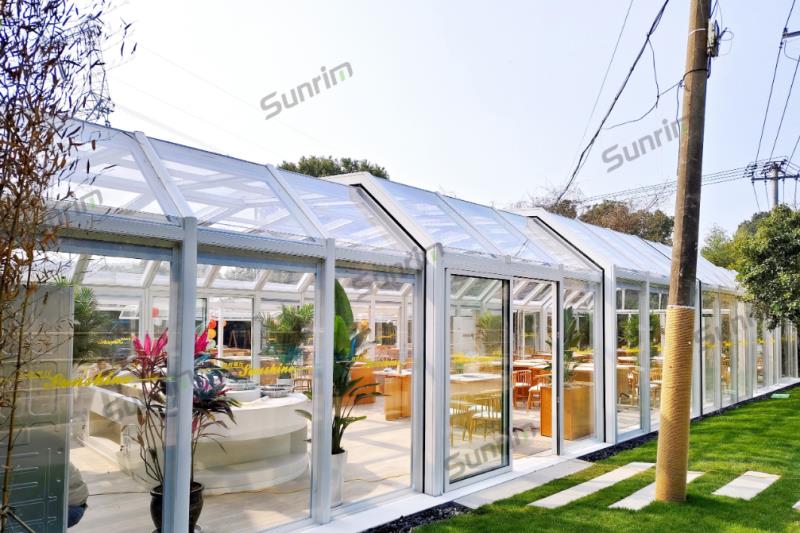 泰康集团径山景区户外餐厅移动阳光房