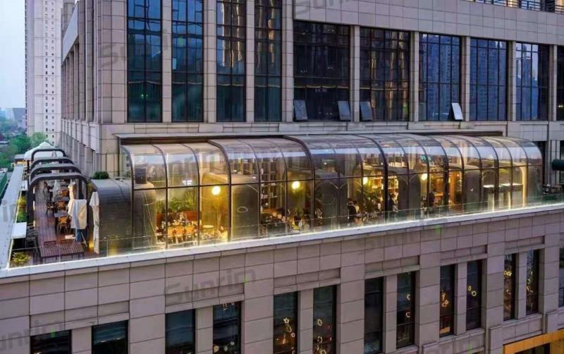 商场露台餐厅移动阳光房