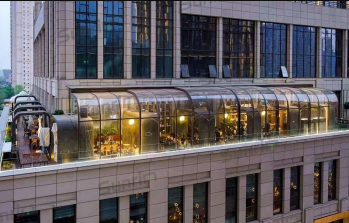 商场露台餐厅移动阳光房