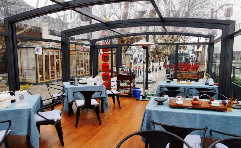 景区步行街户外咖啡店移动阳光房