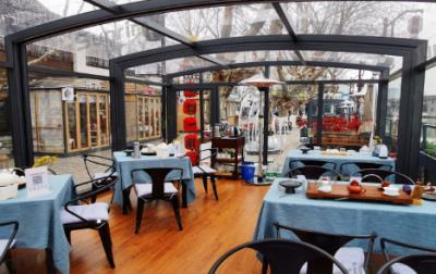 景区步行街户外咖啡店移动阳光房