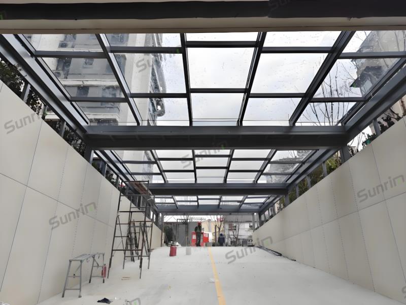 车库出入口电动雨棚