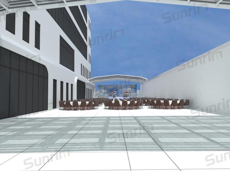 电动开合屋顶，可开启屋面采光顶