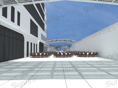 电动开合屋顶，可开启屋面采光顶