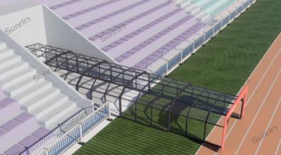 足球场球员通道抗暴伸缩连廊