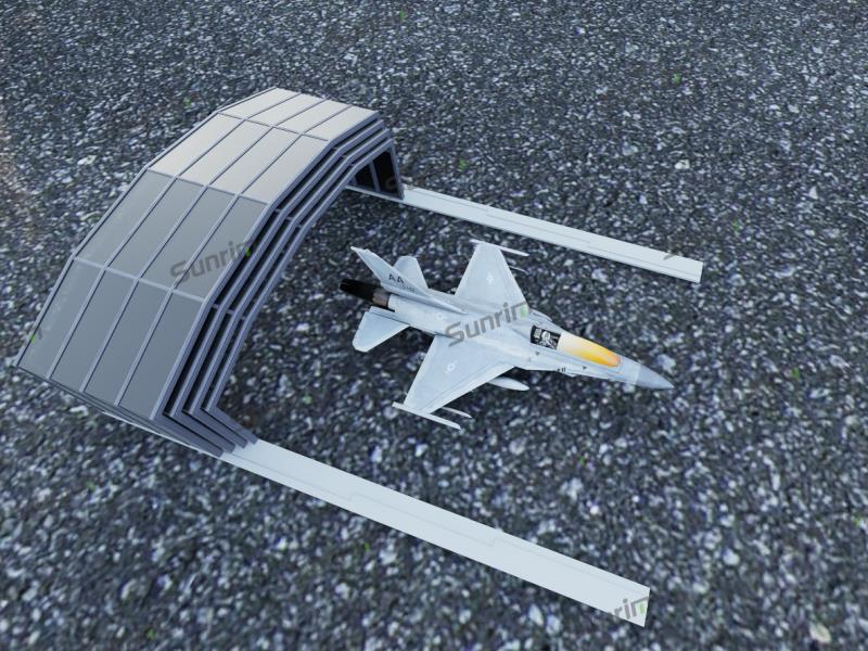 战斗机电动停机库