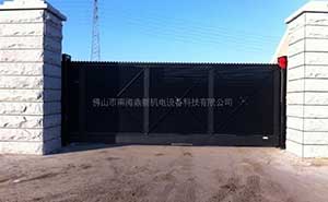 辽阳市电力公司智能无轨悬浮门工程案例 - 中出网-智能出入口门户