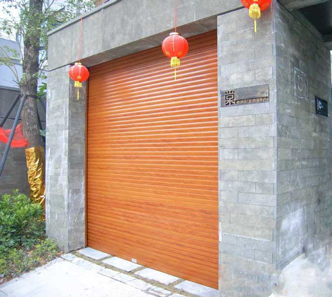 木纹卷帘门
