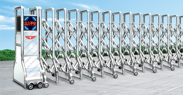 雷盾门（不锈钢精抛）伸缩门