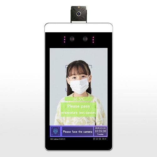 英文版温度检测人脸识别终端A款