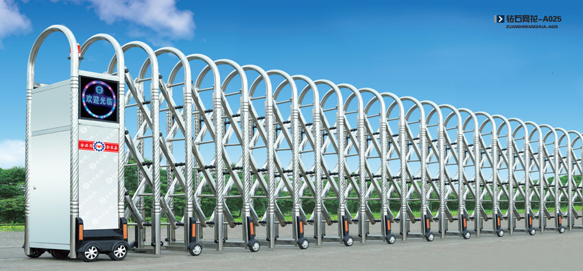 钻石网花-A025电动伸缩门