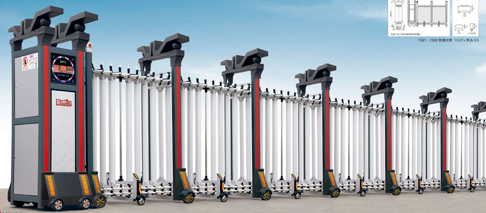 FGL-C921铝合金伸缩门