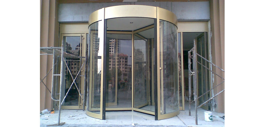 手动三翼旋转门