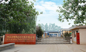 阳谷景阳岗建筑机械公司伸缩门案例