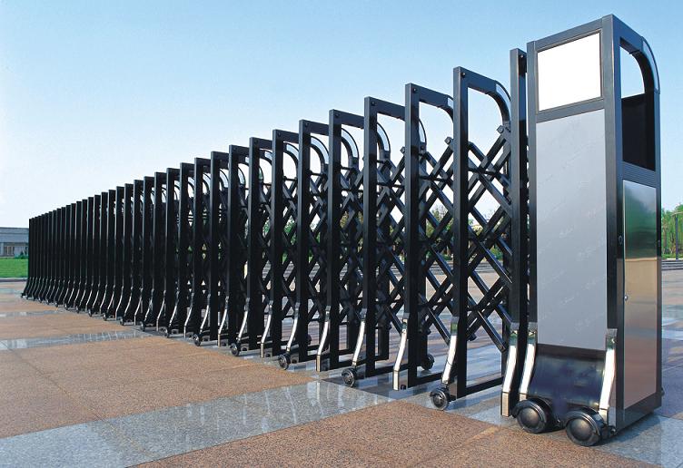 黑明珠铝合金电动伸缩门