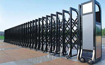 黑明珠铝合金电动伸缩门