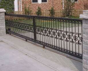 铁艺电动平移门