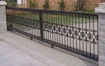 铁艺电动平移门