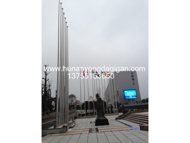 锥形电动内置式旗杆