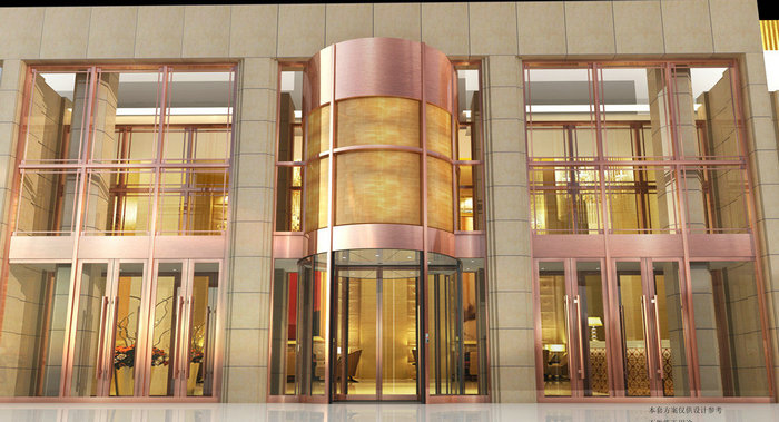 两翼豪华旋转门