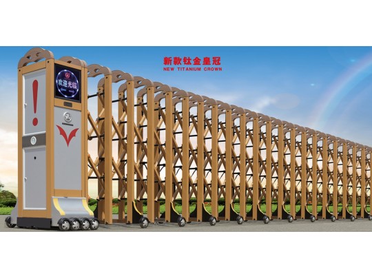 新款钛金皇冠电动伸缩门