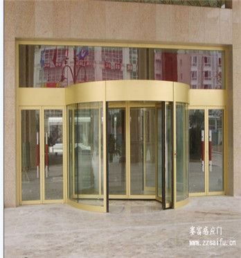 圆形平开感应门